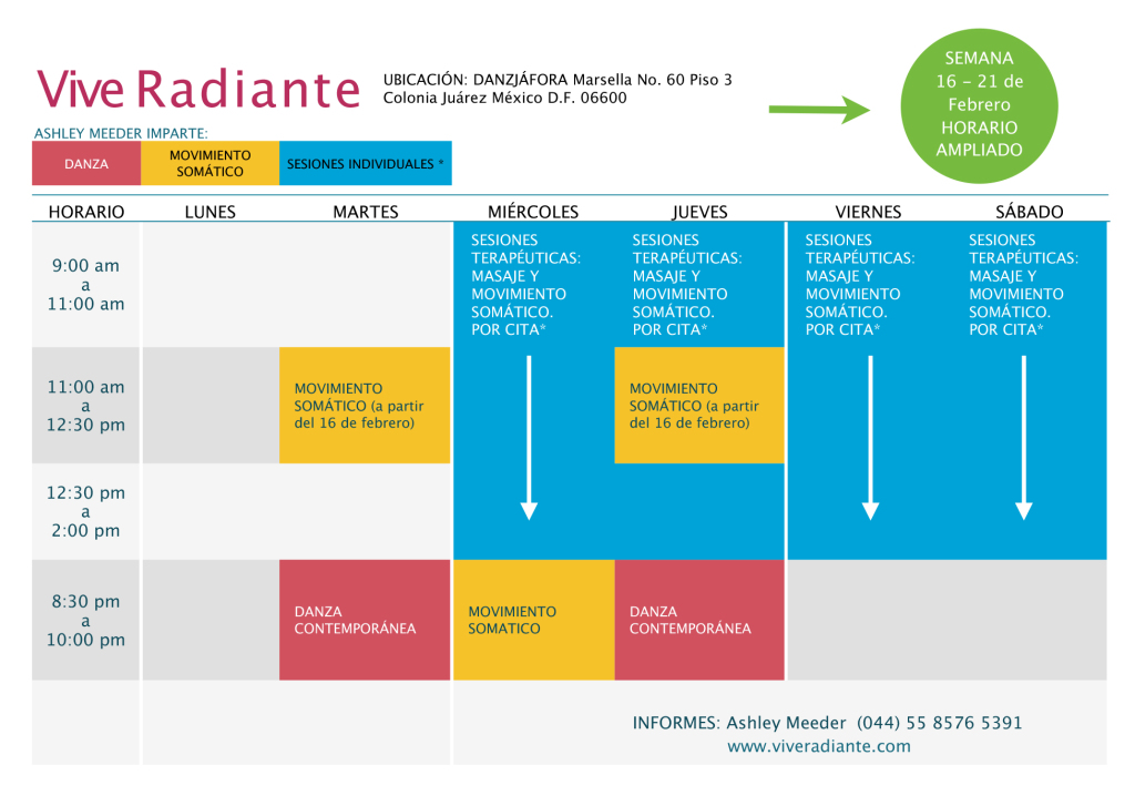 CALENDARIO DE CLASES especial